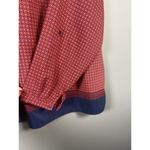 Lucy & Laurel Tunic Top 3X Womans Blouse Red Navy Fisherman Roll Tab Sleeve Photo 5