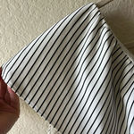 Ann Taylor one shoulder striped career work wear career casual indie boho cute classic pin Photo 8