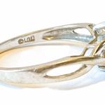 Ruby Women’s .75ct Marquise Cut Synthetic  Ring 10k White Gold Diamond Accents 7 Photo 4