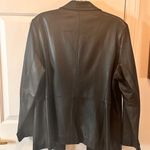 wilson's leather Valerie Stevens Vintage Size XL Womens Black Lamb Leather Blazer Jacket Photo 9