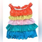Olivia Rubin Clarissa Tiered Sequin Mini Dress Rainbow new with tags Size 12 Red Photo 4