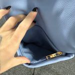 A New Day  Blue Small Pebbled Faux Leather Backpack Photo 6