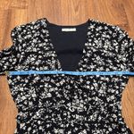 The East Order Nordstrom Elsa Mini Dress Black White Floral Print Size Small Photo 8
