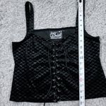 KILLSTAR  Black Sea Vest Lace Up Tank Top Mermaid Size Large Goth Witch Photo 4