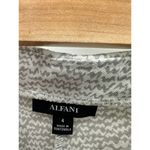 Alfani Pants Women 4 Grey White Printed Pull On Raw Hem Stretch Photo 4