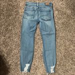 American Eagle Outfitters Blue Skinny Distressed Jeans Photo 4