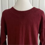 EXPRESS Vintage  Sweater Tricot Burnt Red Cotton Knit Textured Scoop Neck XS NEW Photo 4