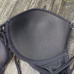 Shade & Shore Black Padded Contour Cup Strappy Bikini Bathing Swim Suit Top 36C Photo 2