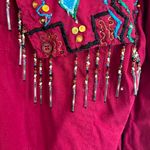 Southwest Canyon Vintage Western Embroidered Beaded Top Dolly Rodeo Cowgirl Size L Photo 4