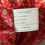 Laura Ashley Vintage 90s Red floral cottagecore dress Size 4 Pockets Prairie Photo 9