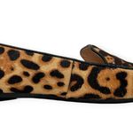 Taryn Rose | 9B | Faye Leopard Print Calf Hair Pointed Toe Slip On Loafer Flats Photo 5
