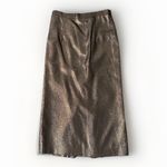 EVA POLINI Women's 10/Gold Skirt Suit Jacket metallic Formal Evening Rhinestone Gold Size 8 Photo 8