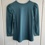 ALC Frank A.L.C. Karlie Puff Sleeve Cotton T-Shirt in Dark Teal Size XS Photo 4