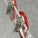 Vintage Shade of Red Round Disc Shape Clip Photo 6