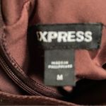 EXPRESS Brown Mock Neck Velvet Dress Size Medium Photo 6