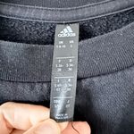 Adidas Hyperglam Cropped Crewneck Sweatshirt in Black and White - Size S Photo 4