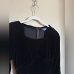 Vintage Thierry Mugler Velvet Bustier Top Sz Small in Black Corset Boning Photo 1