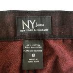 New York Jeans Metallic Pants Black Size 8 Photo 2