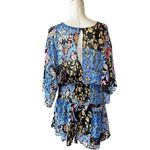 ZARA NWT Multicolored Patchwork Floral Printed Shorts Romper Bloggers Fav Photo 12