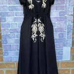 Saloni Leah Robe silk Dress w/Slip size 0 Black Photo 0