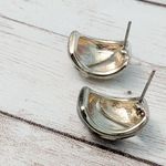 Vintage Stud Earrings For Pierced Ears Cream, Black, Clear Gem Black Photo 5