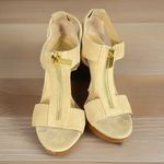 MICHAEL Michael Kors Womens Berkley Tan Dress Sandals SIZE 7 Medium Suede Photo 1