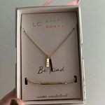 LC Lauren Conrad NWT Winter wonderland “Be kind” gold necklace. Photo 0