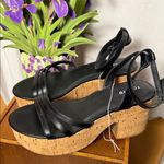 Torrid  Black Platform Cork Sandal Size 12 (WW) Photo 1