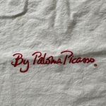 Vintage Paloma Picasso white & red drawstring cotton purse handbag dust Bag Photo 1