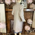 VINTAGE 1980'S NOBLE FASHIONS BROWN & CREAM WOOL HERRINGBONE TRENCH COAT (12) Photo 2