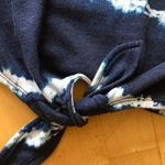 Old Navy Tie Dye Crop Top, Tie Front, Navy/White, Size XL Photo 2