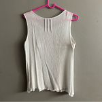 THML Women’s  Anthropologie Embroidered Floral White Sleeveless Tank Top sz Small Photo 1