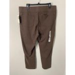 New Duluth Trading Co Women's Natural Cotton Slim Leg Pants, Size XL x 29 Brown Photo 3