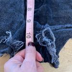 ZARA High Rise Button Front Distressed Denim Jeans Black Size 6 Photo 6