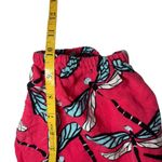 Crown & Ivy Womens Dress Dragonfly Linen Blend Small Pink Blue Off Shoulder EUC Photo 6