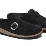 Birkenstock  Buckley Clog Shoes Black Suede Leather 38 7 Photo 0