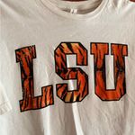 Bella Canvas LSU Tigers Print Bells + Canvas Airline Jersey Cropped Tee Size L Photo 1