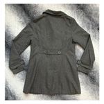 Basic Edge Clothing Gray Button Lined Pea Coat Wool Blend Women Size Medium Photo 1