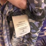 Laundry by Design Womens 6 True Wrap Dress Animal Print Cap Sleeve Purple Black Photo 5