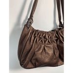 Brighton  Bronze Metallic Leather Shoulder Purse Photo 1