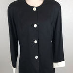 Vintage E.R. Gerard for Renlyn deadstock silk blend blazer/jacket 8/10* Black Photo 0