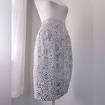 Vintage ‘90s K. Milburn Black & White Snakeskin Print Knee Length Pencil Skirt Size XXS Photo 3