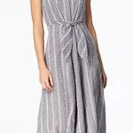 Calvin Klein  Black Gingham Tie Front Button Front Maxi Shirt Dress Sz.22W Photo 2