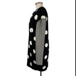 Moschino Boutique Virgin Wool Long Sleeve Button Front Polka Dot Dress Size 10 Photo 3