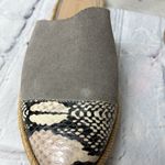 Kaanas  Melilla Snakeskin Print Espadrille Mule Slide Flat Shoes Size 7 Photo 3