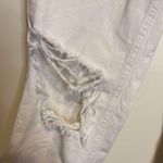 We The Free  FP white jeans with distressing at the knees Photo 4
