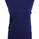Michael Lauren  Blue Knit Tank with Shimmer Accents NWT Size Medium Indigo Top Photo 0
