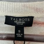 Talbots  Petites Women Cardigan Sweater PS Floral Linen Blend Button‎ Front NWT Photo 3