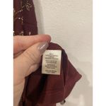 Altar'd State Dress Womens Small Burgundy Analia Beaded Embellished Floral Photo 2