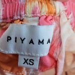 PIYAMA COLORFUL IKAT PRINT PINK ORANGE PAJAMA TOP AND PANTS SET XS Photo 14